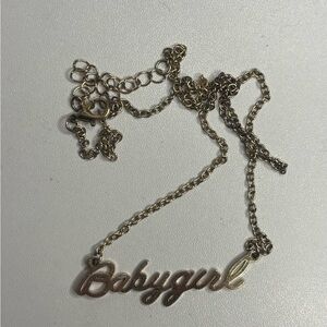 NWOT Gold 'Babygirl' Necklace